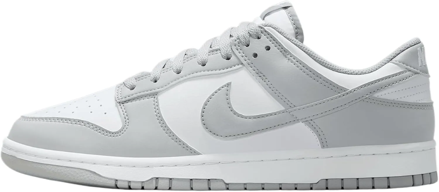 Nike Dunk Low Retro Men's Shoes (HF5441-105, White/White/Light Smoke Grey)