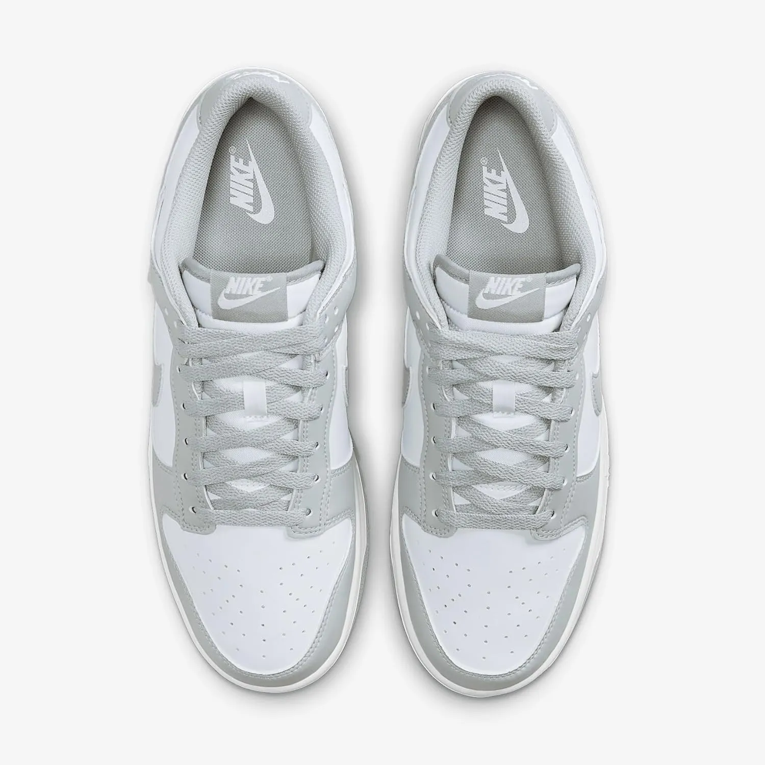 Nike Dunk Low Retro Men's Shoes (HF5441-105, White/White/Light Smoke Grey)