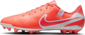 Nike Tiempo Legend 10 Academy Artificial-Grass Low-Top Soccer Cleats (DV4340-800, Hot Lava/White)