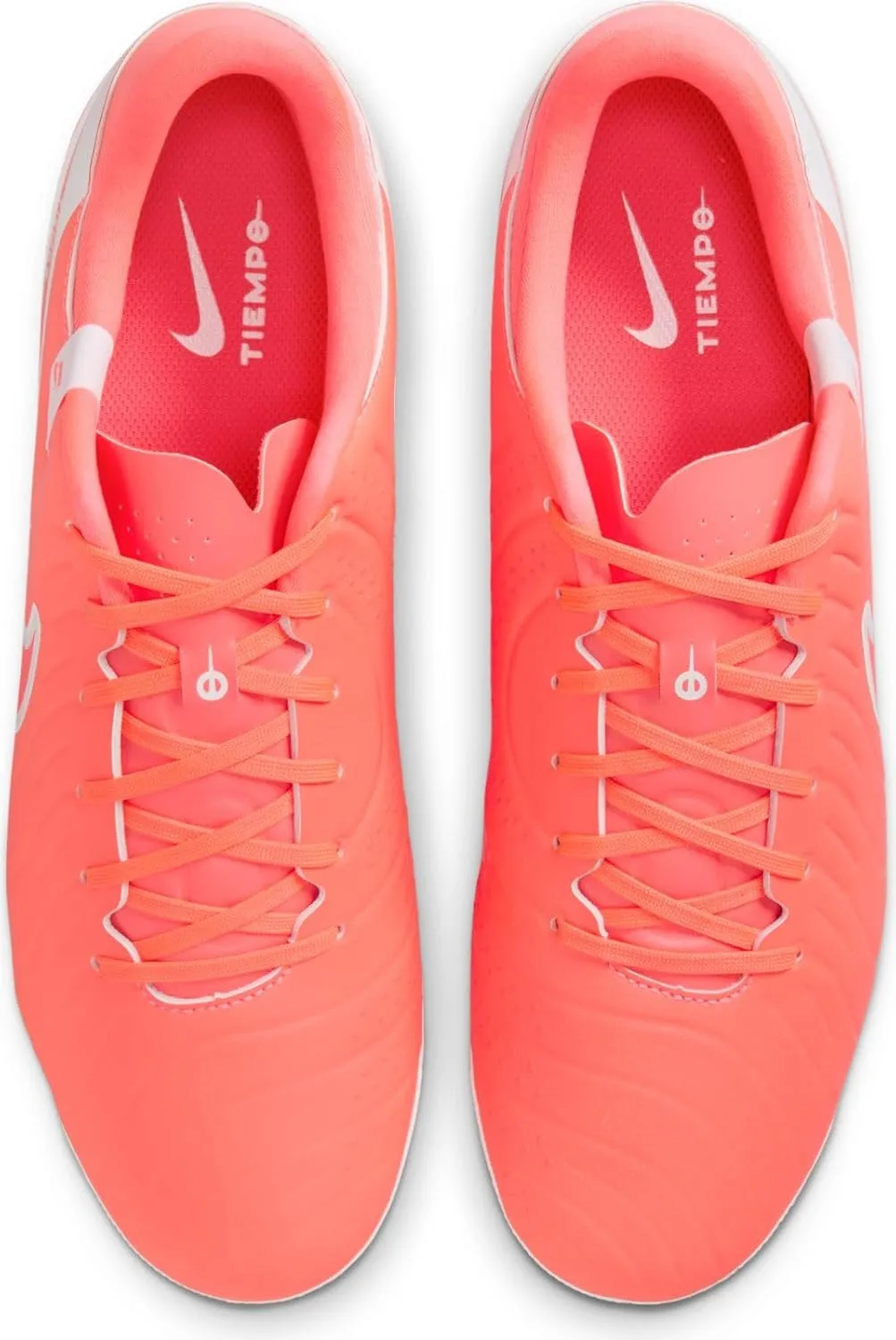 Nike Tiempo Legend 10 Academy Artificial-Grass Low-Top Soccer Cleats (DV4340-800, Hot Lava/White)