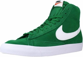 Nike Blazer Mid 77 Suede Basketball Shoes Green White CI1172 301 SZ 10.5
