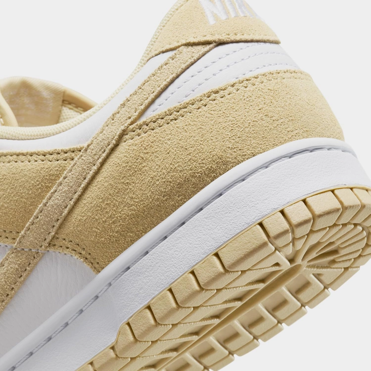 Nike Dunk Low Mens Lifestyle Shoes (White/Team Gold/White) (FQ8249-102, White/Yellow)