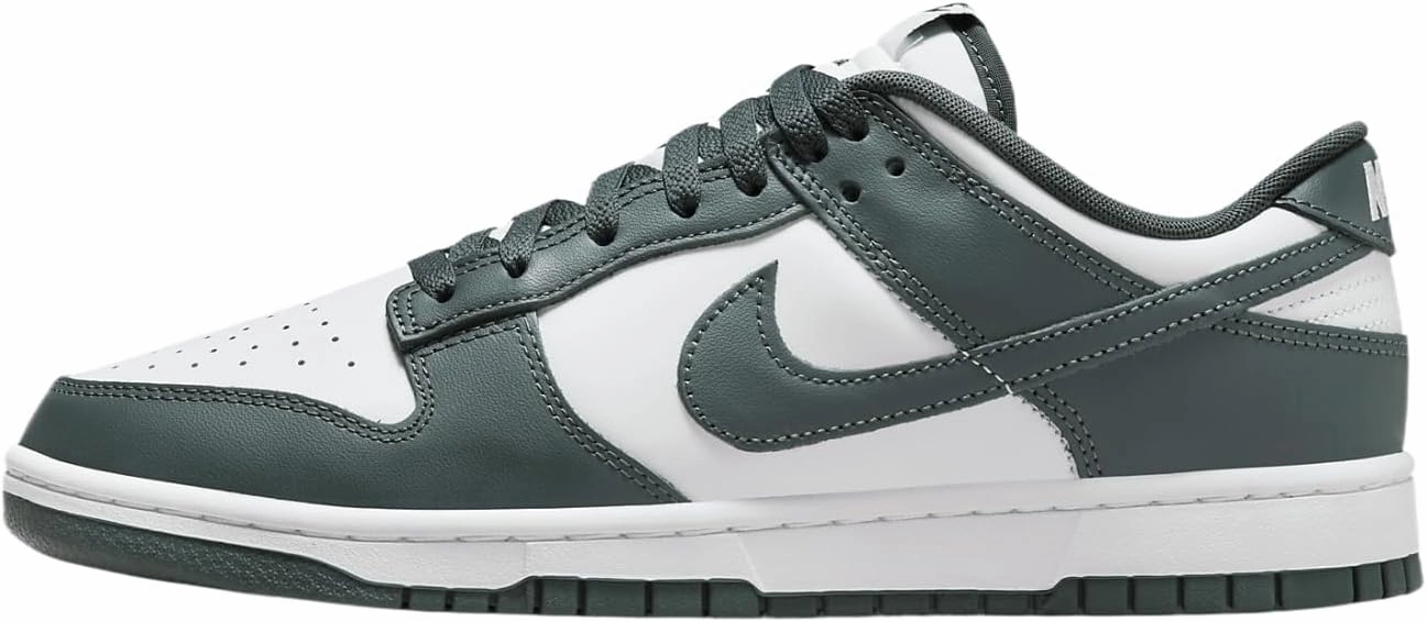 Nike Dunk Low Retro Men's Shoes (DV0833-111, White/White/Vintage Green) Size 8
