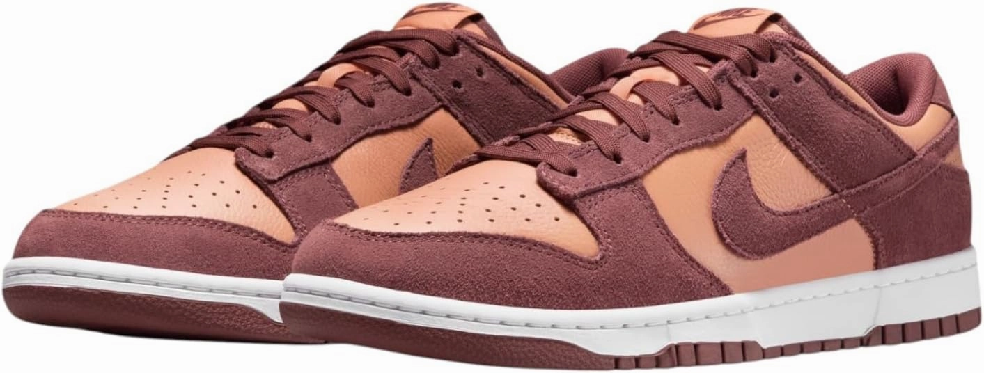 Nike Dunk Low Retro Men's Shoes (FQ8249-200, Amber Brown/White/Dark Pony)