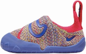 Nike Swoosh 1 Baby/Toddler Shoes (FB3244-100, Sail/Siren Red/Vivid Sulfur/Game Royal) Size 4