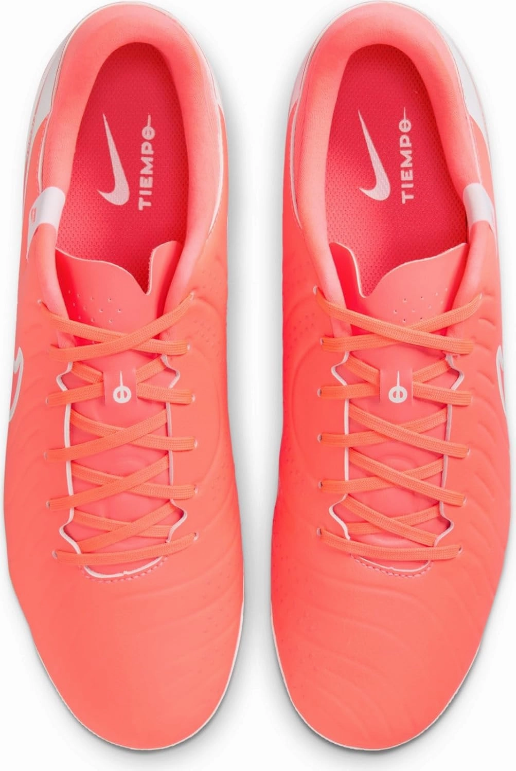Nike Tiempo Legend 10 Academy Artificial-Grass Low-Top Soccer Cleats (DV4340-800, Hot Lava/White)