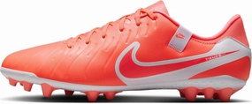 Nike Tiempo Legend 10 Academy Artificial-Grass Low-Top Soccer Cleats (DV4340-800, Hot Lava/White)