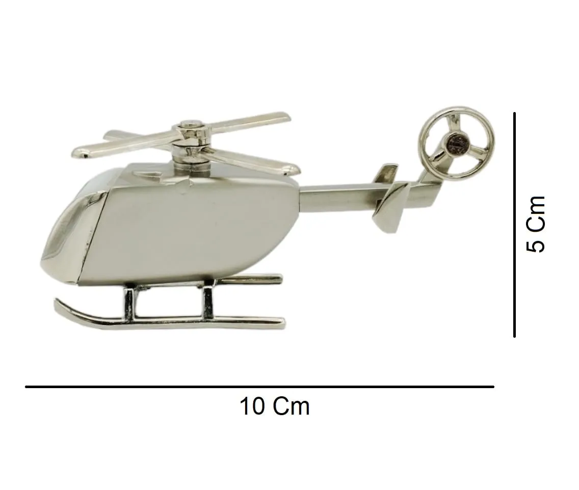 NXZ Analog Table Clock & Helicopter Miniature Desk Clock, Paper Weight Showpiece for Home/Office Decor