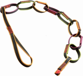 Nylon Webbing Slings Safe Chain Light Weight Nylon Outdoor Climbing Chain Rope Downhill Forming Rings Slings Chain Rope