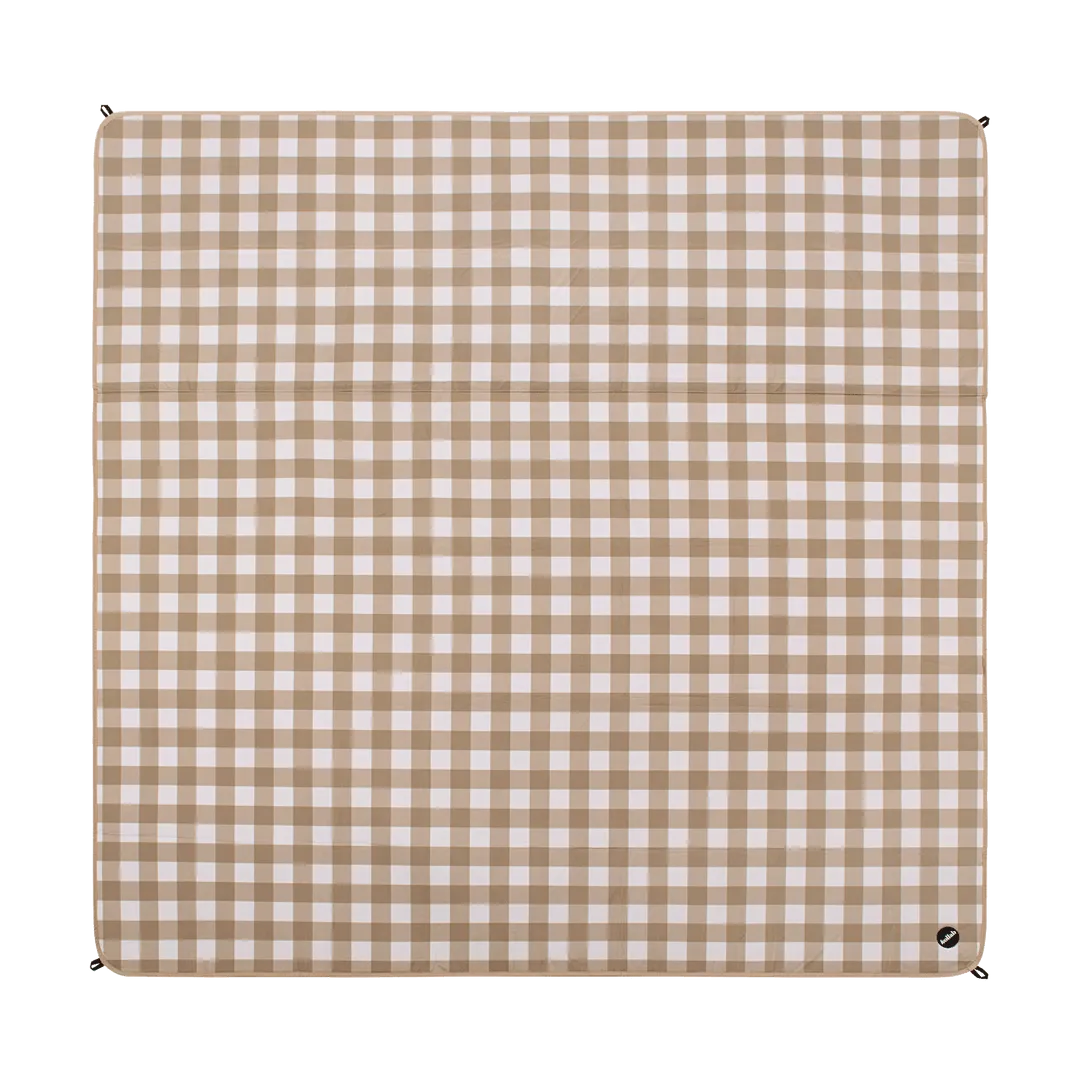 Olive Check Large Picnic Mat