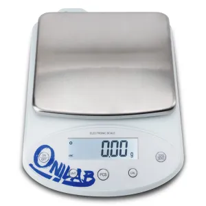ONiLAB Lab Analytical Balance 2000 x 0.01g(4.4x0.00002 lb) 0.01g High Precision Electronic Scale LCD Display Scientific Scale with Calibration&Piece Count, Unit Convert,Labs,Kitchen,Jewelry