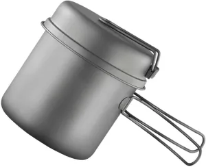 Outdoor Cooking Pots Frypan Metal Camping Cookware Portable Camping Pots for Camping Hiking Picnics Enduring