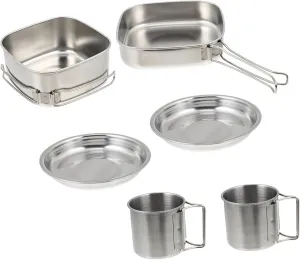 Outdoor Cooking Set 1 Set Portable Camping Cookware Pot Pan Cups Easy to Clean for Hiking Picnic
