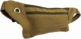 Outdoors Casual Waist Pack, Hands-free Wallets with Adjustable Strap for Travelling (BEIGE)