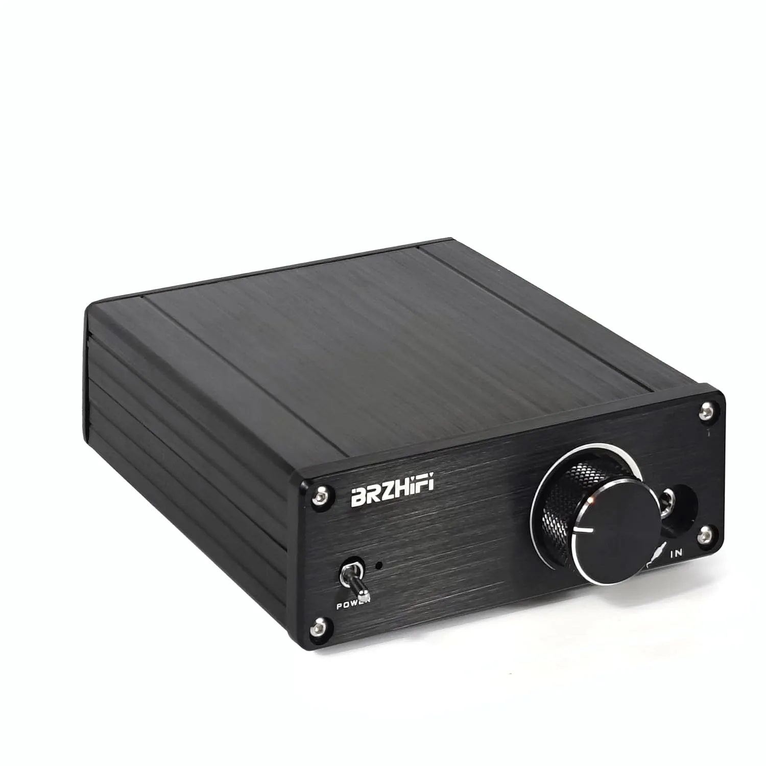 PAD-MA1 mini Amplifier Home Audio Stereo 2.0 Channel 80 W×2 Output Infineon MA12070 Class D Integrated High Power Amp for Passive Speakers AUX/RCA Input Receiver (Black)