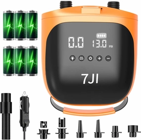 Paddle Board Pump Electric 20PSI The Puffer Pro, Portable SUP Pump, Dual-Stage Inflation & Auto-Off Air Pump for Stand up Paddle Boards, Kayak, Inflatables, Boats, Tent, Kite Wings