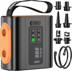 Paddle Board Pump Electric Portable, 15000mAh Rechargeable 22PSI SUP Pump, Pool Inflatable Pump，Sup Air Pump with Auto-Off,Deflation Function for Pool Inflatables, Kayaks，Boats，Wind Wings, SUPs