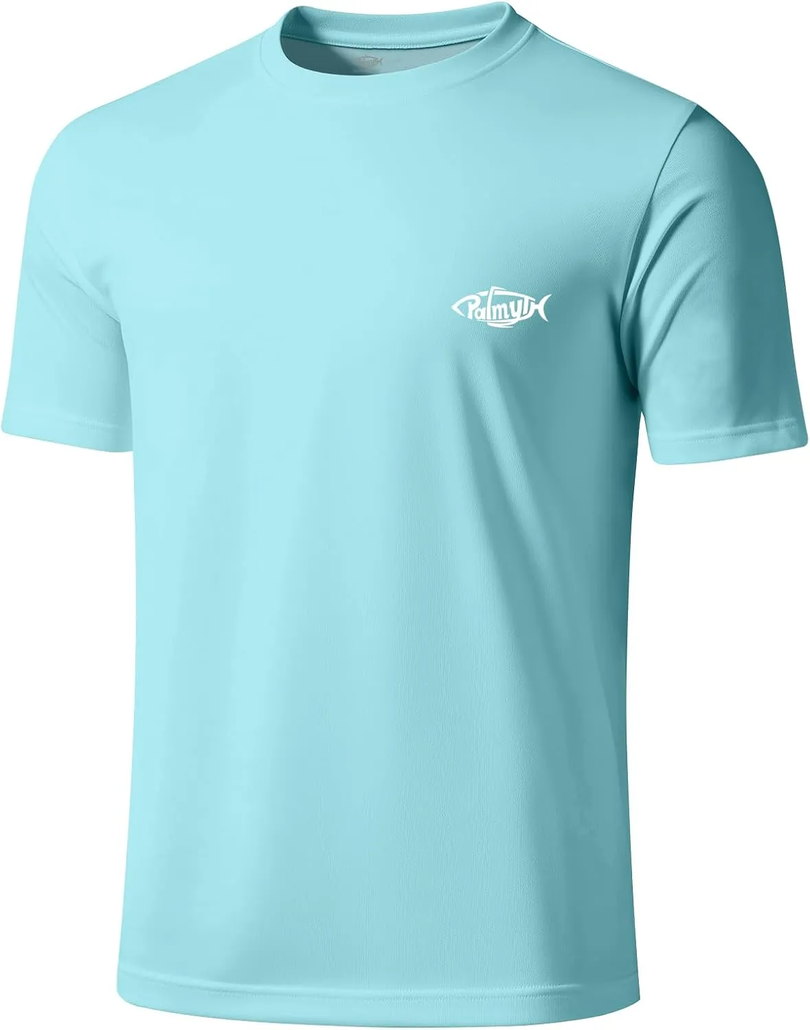Palmyth Fishing Shirts for Men Short Sleeve Sun Protection T Shirt UPF 50  Quick Dry Tee