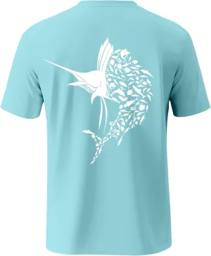 Palmyth Fishing Shirts for Men Short Sleeve Sun Protection T Shirt UPF 50  Quick Dry Tee