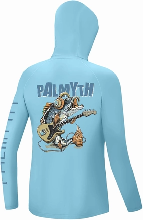 Palmyth Boys Fishing Shirt Youth Hoodie Sun Protection UPF 50  Long Sleeve Hooded Shirts
