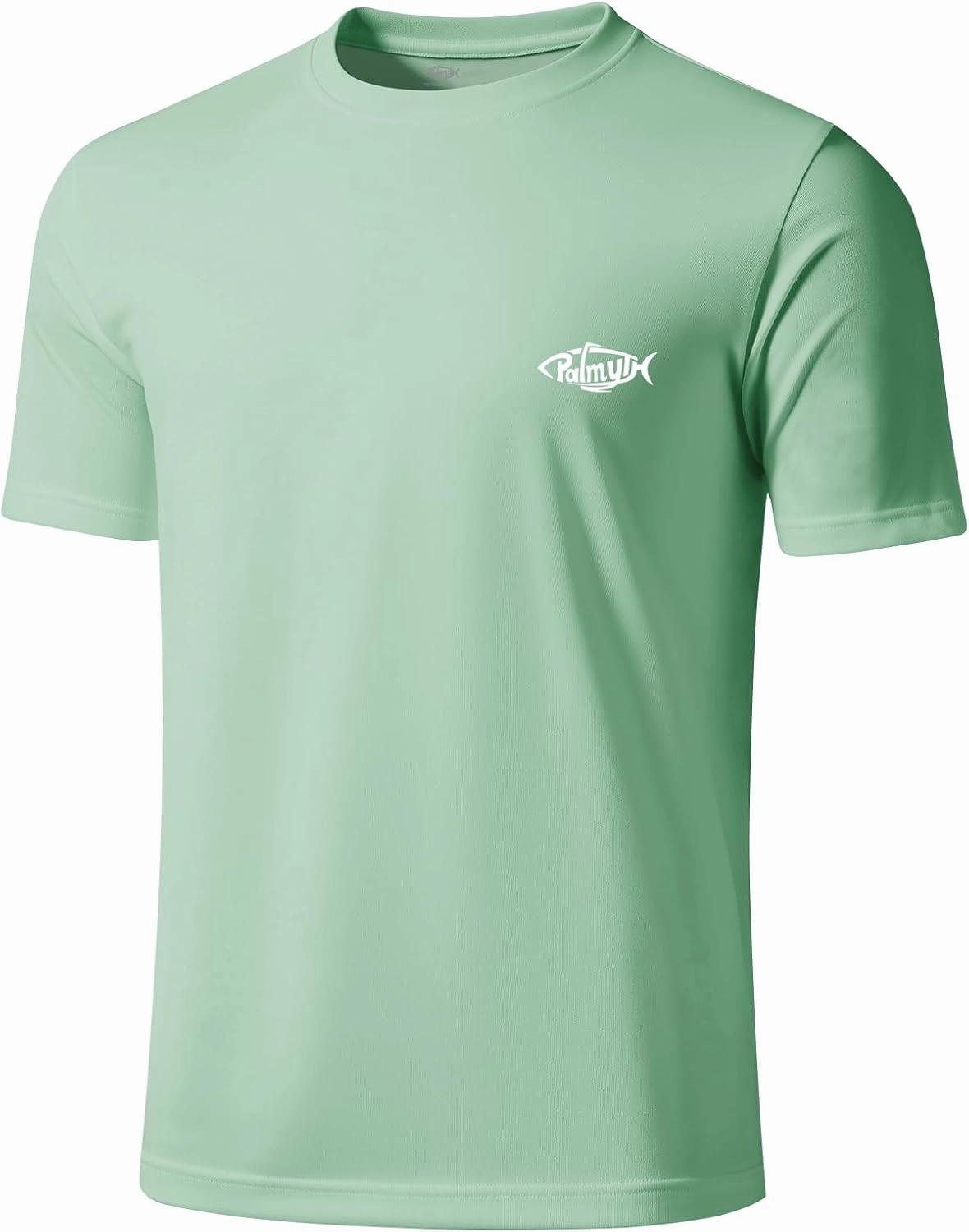 Palmyth Fishing Shirts for Men Short Sleeve Sun Protection T Shirt UPF 50  Quick Dry Tee