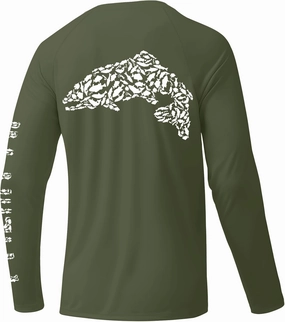 Palmyth Fishing Shirts for Men Sun Protection Long Sleeve T Shirt UPF 50  Quick Dry Tee