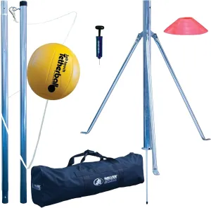 Park & Sun Sports Portable Outdoor Tetherball Set with Carrying Bag and Accessories (3-Piece Tri-Pod Base/Pole)