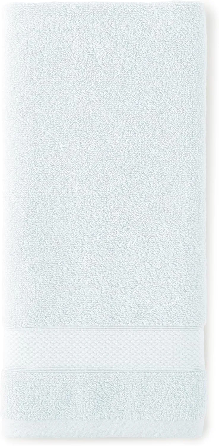 Peacock Alley Diamond 6 Piece Towel Set - Luxurious 100% Long-Staple Turkish Cotton - Soft, Absorbent & Fast Drying, Glacier