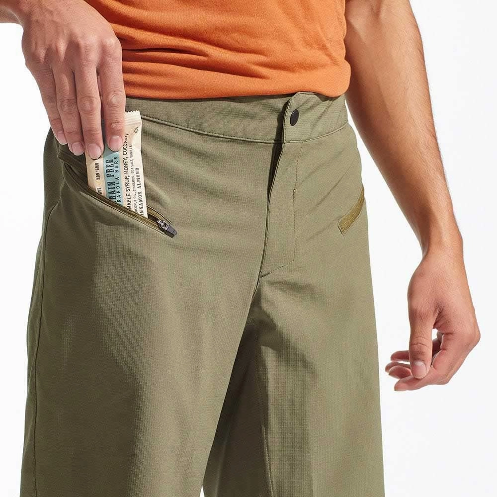 PEARL IZUMI Men's Canyon Short, Comfortable Durable Mountain Bike Short with Detachable Chamois Liner & Two Zippered Pockets