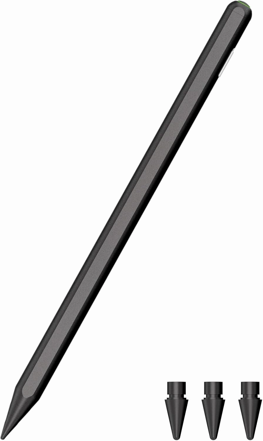 Pencil Pro for iPad 2018-2025, IPencil with 15 Min Quick Charge & Power Indicator & Palm Rejection & Tlit Sensitivity, Stylus Pen for iPad 6-11, Air 3-5/M2/M3, Mini 5-6, Pro (11"/12.9" 3-6/13"/M4)