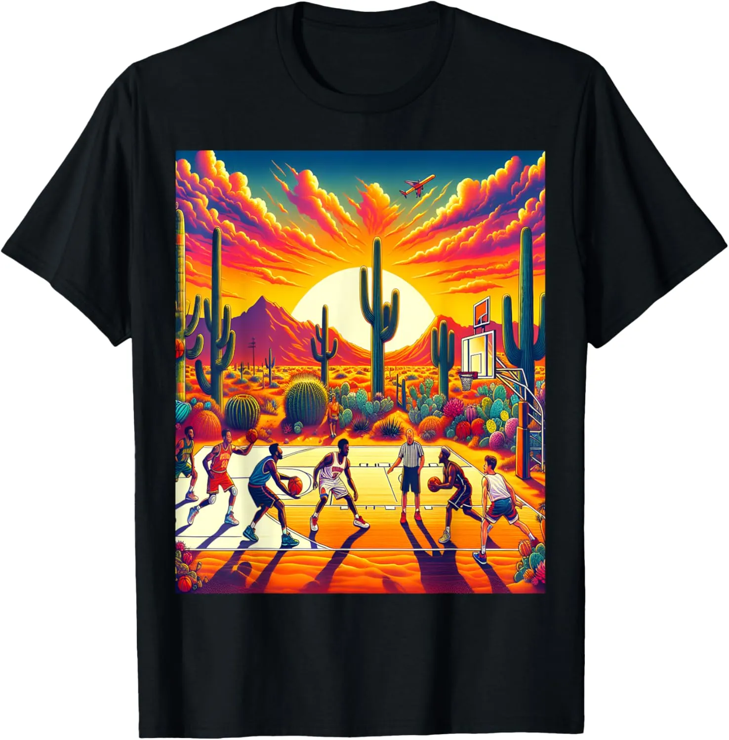 Phoenix Desert Sunset Basketball: Heatwave T-Shirt