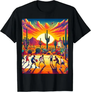 Phoenix Desert Sunset Basketball: Heatwave T-Shirt