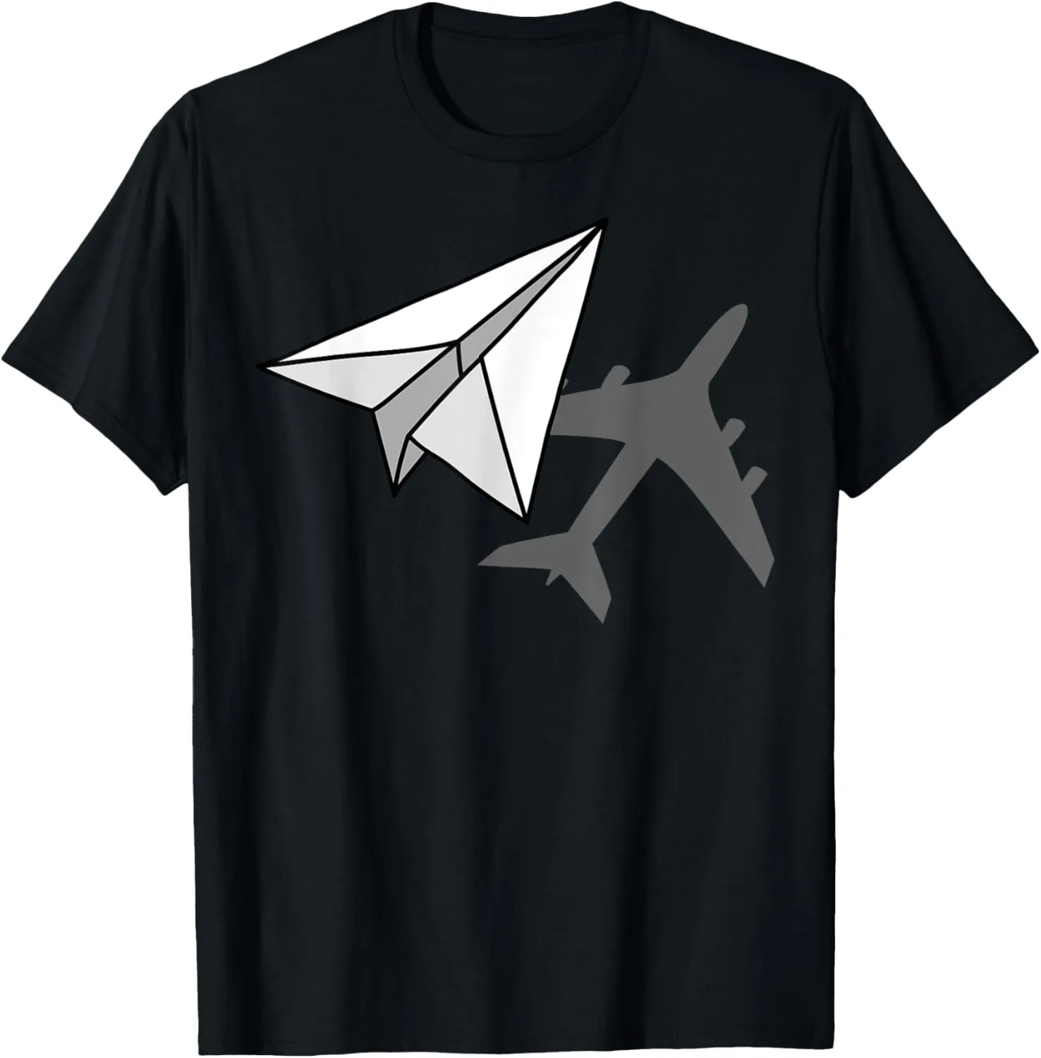 Pilot Paper Airplane Aviator Airman Airwoman Flying Plane T-Shirt