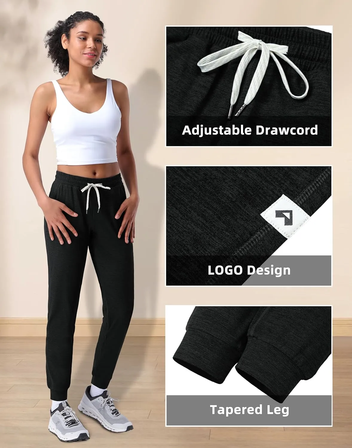 Pioneer Camp Women's Joggers Pants with Pockets Lounge Sweat Pants for Women Yoga Athletic Casual Running Workout
