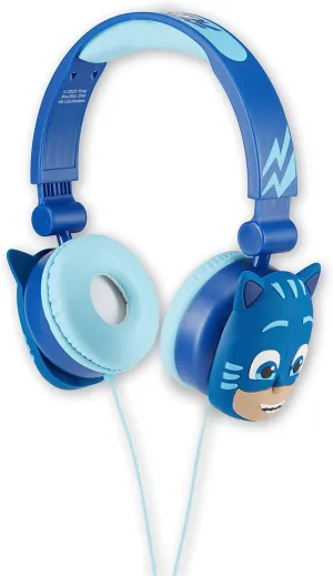 PJ Masks Over-Ear Headphones for Kids - Adjustable Headband, Stereo Sound, Tangle-Free Cable, Volume Control, and 3.5mm Jack - Perfect for School, Home, and Travel