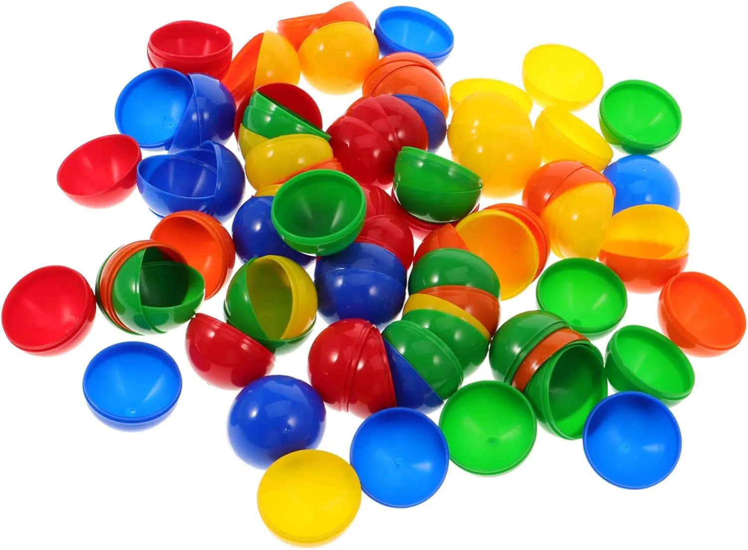 Plastic Balls Set 50 Pcs Mini Hollow Drawing Balls for Party Game Bingo