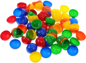 Plastic Balls Set 50 Pcs Mini Hollow Drawing Balls for Party Game Bingo