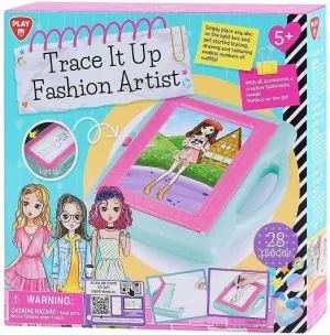 Playgo Battery Powered Trace It Up Fashion Artist Kit 28-Pieces