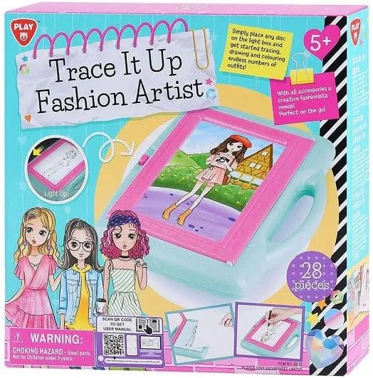 Playgo Battery Powered Trace It Up Fashion Artist Kit 28-Pieces