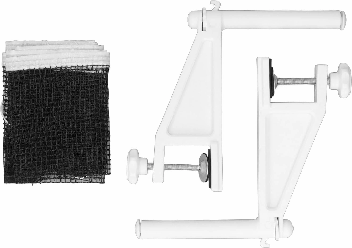plplaaoo Table Tennis Net and Post Set Folding Adjustable Easy Setup Portable Table Tennis Mesh Net with Screw On Clamp for Indoor Outdoor Plastic Material Lightweight Design