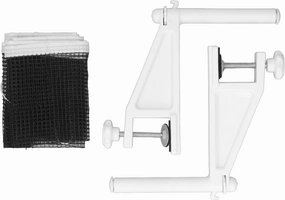 plplaaoo Table Tennis Net and Post Set Folding Adjustable Easy Setup Portable Table Tennis Mesh Net with Screw On Clamp for Indoor Outdoor Plastic Material Lightweight Design