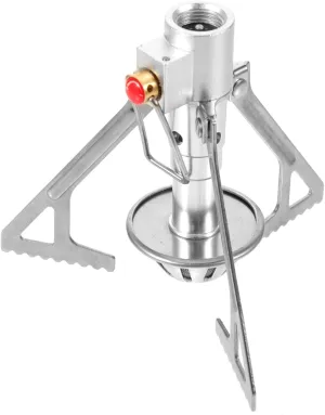 POPETPOP 3pcs Portable Mini Stainless Steel Camping Stove Safety Leak Compact Folding Outdoor Cooker for Hiking and Picnics