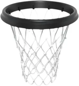 Portable Basketball Net, Professional Size (45 Centimeter), Easy Install Throw-and-Attach System for Rimless Hoops, for Goal Hoop Rim Cylinder, for Indoor/Outdoor Play