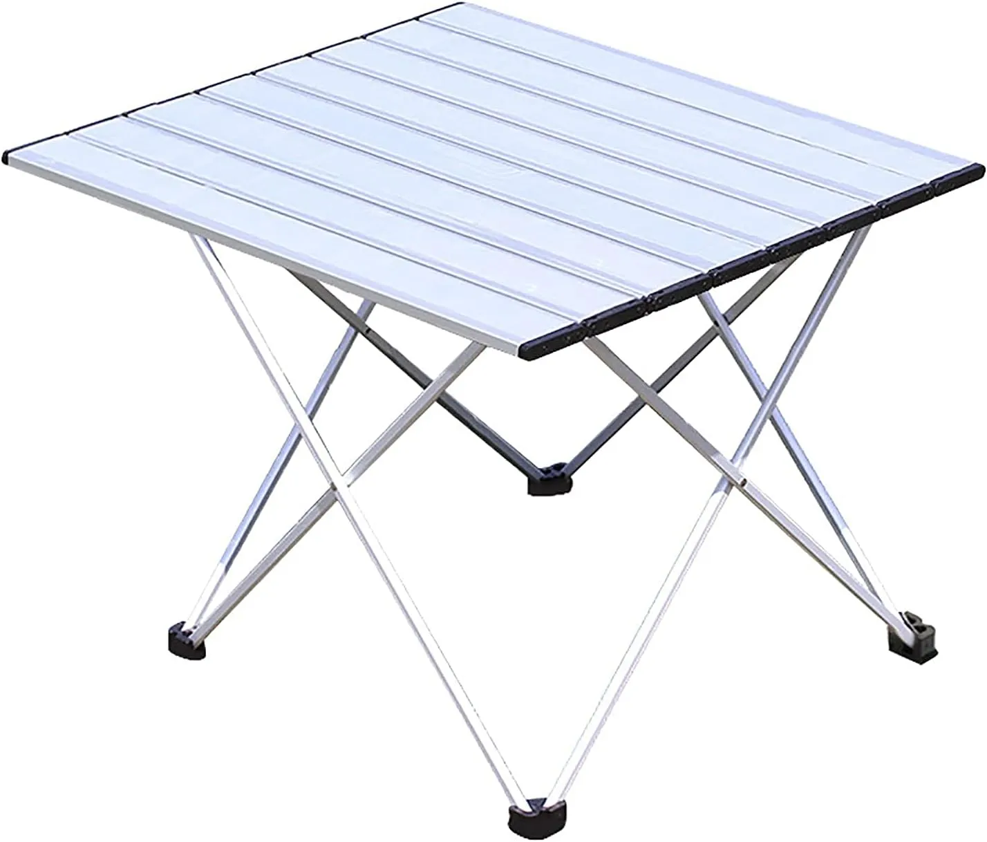 Portable Folding Table，Folding Table, Portable Camping Table with Aluminum Table and Carrying Bag, Easy to Carry, Suitable for Outdoor, Picnic, Beach, Hiking/Sier/68X46X40Cm