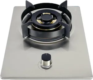 Portable Gas Stove 1 Burner,5.2kW Stainless Steel Camping Stove,LPG/NG Cooktop With Flameout Protection,for Outdoor RV Hiking BBQ(LPG)