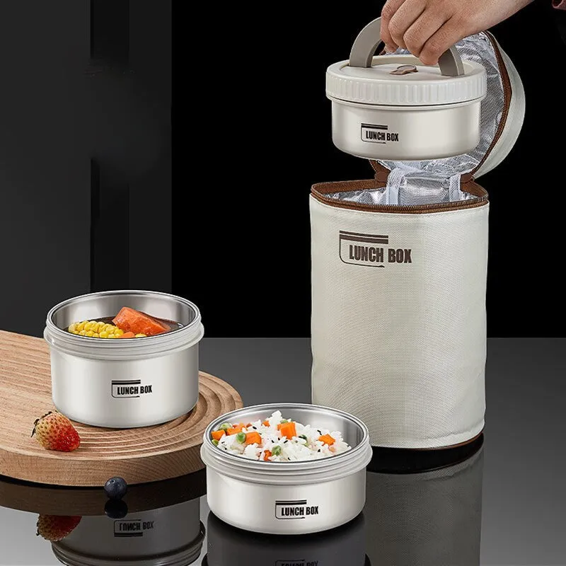 Portable Insulated Lunch Container Set