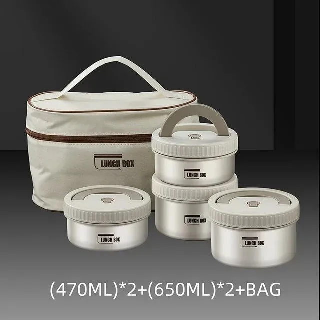 Portable Insulated Lunch Container Set