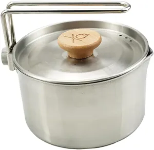 Portable Outdoor Pot Versatile Camping Kettle for Boiling Water Soup and Noodles for Hiking Fishing and Picnics Durable and Easy to Clean