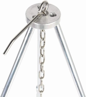 Portable Foldable Metal BBQ Grills, Solid Alumina Barbecue Grill with Tripod Design, Portable and Height for Camping, Picnic, Use, Ultra Light and Sturdy, Convenient Carry Bag