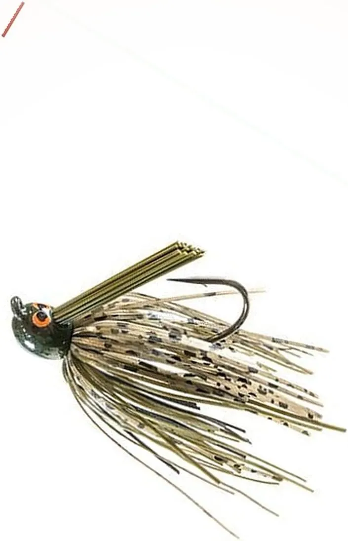 Power Finesse Jig 1/4 Oz Green Pumpkin Cross Eye Highly Efficient Lures for Various Kinds of Fish Jagg0le2360